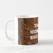 私のエッグクリームにみみずがあります! コーヒーマグカップ (左)