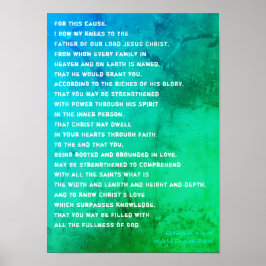 私のエペソ3祈りの言葉 ポスター