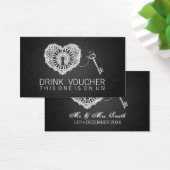 私のエレガントハートブラックにバウチャー鍵を飲む (デスク)