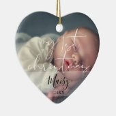 私のエレガント初めてのクリスマス2写真 セラミックオーナメント (右)