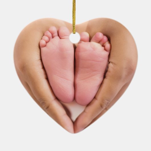 私のエレガント初めてのクリスマス2写真 セラミックオーナメント (裏面)