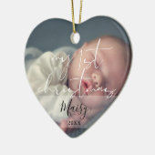 私のエレガント初めてのクリスマス2写真 セラミックオーナメント (左)