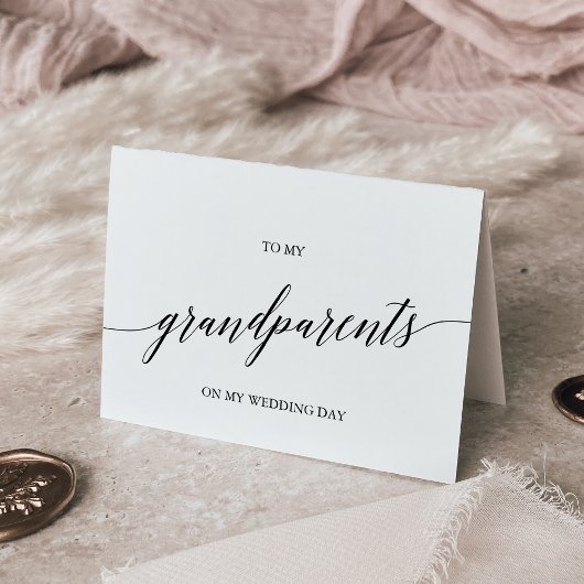 私のエレガント祖父母への黒書 カード