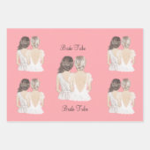 私のエレガント花嫁の世話をしてくれてありがとう ラッピングペーパーシート (正面)