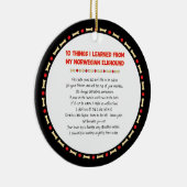 私のオおもしろいワ学ングのエルクハウンドから セラミックオーナメント (右)