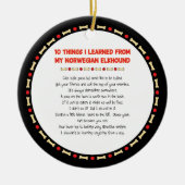 私のオおもしろいワ学ングのエルクハウンドから セラミックオーナメント (正面)