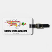 私のオウン・コード(DNAの写し)によって運転される ラゲッジタグ (正面横)