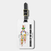 私のオウン・コード(DNAの写し)によって運転される ラゲッジタグ (正面縦)