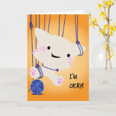 私のオッケー記念日カード カード (黄色い花)