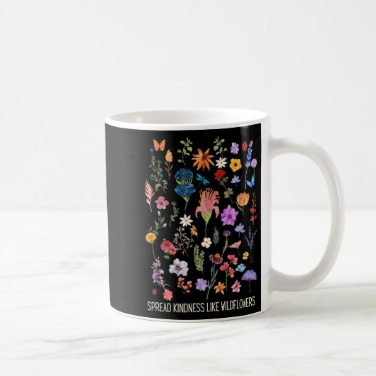 私のオハナデザインの優感動的しさ、花、 コーヒーマグカップ (右)