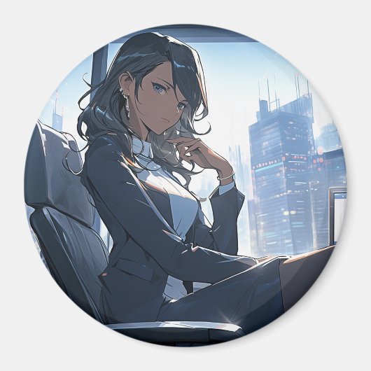 私のオフィスで午後遅く マグネット (正面)