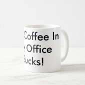 私のオフィスの最低のコーヒー! コーヒーマグカップ (正面右)