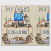 私のオフィスはこんな感じだ ラッピングペーパー (フラット)