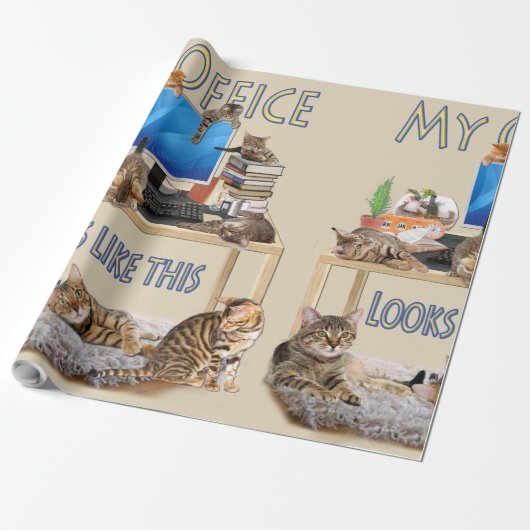 私のオフィスはこんな感じだ ラッピングペーパー (アンロールド)