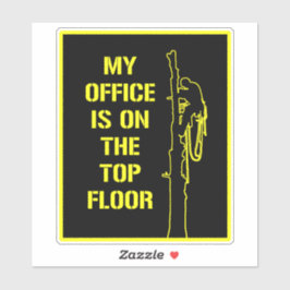 私のオフィスは最上階のアーボリストにある シール