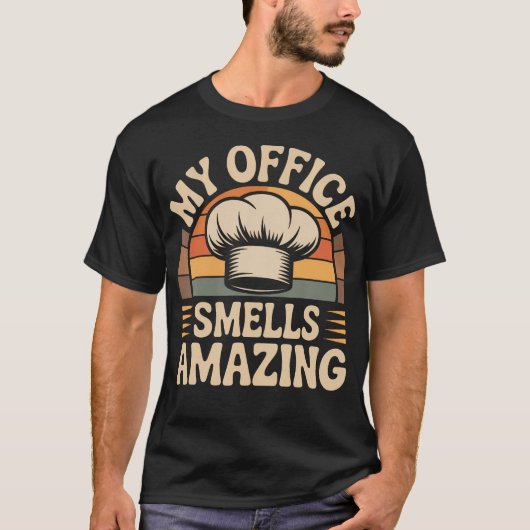 私のオフィスは最高の香りシェフ Tシャツ (正面)