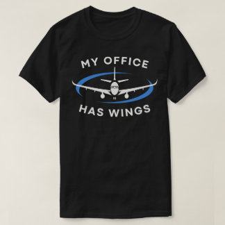 私のオフィスは羽根を持っている Tシャツ