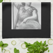 私のオペラの声アダルトエプロンを使わせない キッチンタオル (折り畳み)