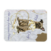 私のオランダは私の食べレッスンプランを羊飼い マグネット (横)