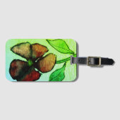 私のオリジナルフローラ絵画からの提供 ラゲッジタグ (正面横)