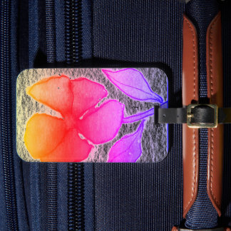 私のオリジナルフローラ絵画からの提供 ラゲッジタグ