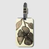 私のオリジナルフローラ絵画からの提供 ラゲッジタグ (正面縦)