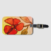 私のオリジナルフローラ絵画からの提供 ラゲッジタグ (正面横)