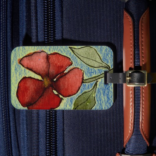 私のオリジナルフローラ絵画からの提供 ラゲッジタグ (正面インサイチュ4)