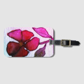 私のオリジナルフローラ絵画からの提供 ラゲッジタグ (正面横)