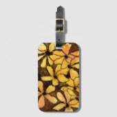 私のオリジナルフローラ絵画からの提供 ラゲッジタグ (正面縦)