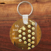 私のオルガンラウンドキーチェーンの種類 キーホルダー (正面)