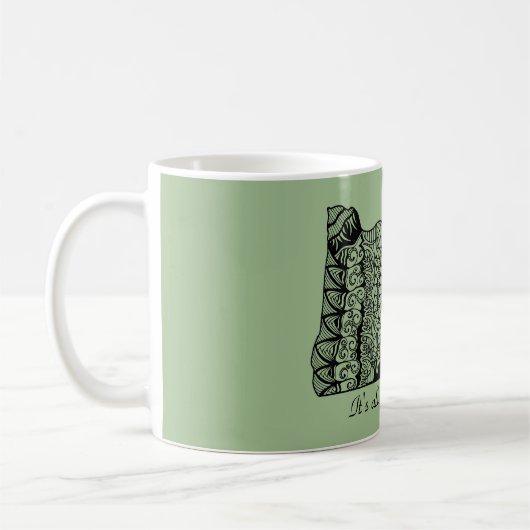 私のオレゴンのコーヒー・マグ コーヒーマグカップ (左)