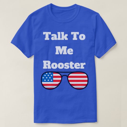 私のオンドリに話しかける Tシャツ (デザイン正面)