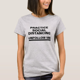私のオンライン練習の社会的距離を理解する Tシャツ