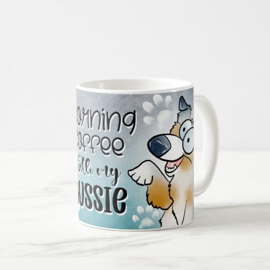私のオーストラリアと朝のコーヒー コーヒーマグカップ (正面右)