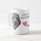 私のオーストラリア人を愛する コーヒーマグカップ (正面左)