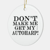 私のオートハープを取らせないでくれ セラミックオーナメント (左)