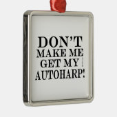 私のオートハープを取らせないでくれ メタルオーナメント (右)