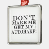 私のオートハープを取らせないでくれ メタルオーナメント (左)