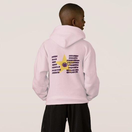 私のオールスターチームキッズサッカーフード付 (裏面フル)