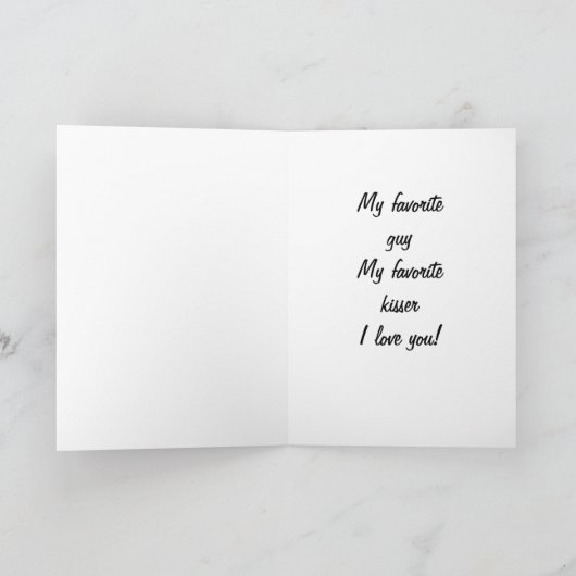 私のカウボーイキスお気に入りのサーはあなたを愛している カード (内部)