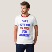 私のカエルを議会に投票 Funny Politics 引用 Tシャツ (正面フル)