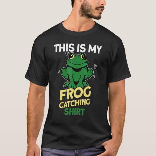 私のカエル捕獲1 Tシャツ (正面)