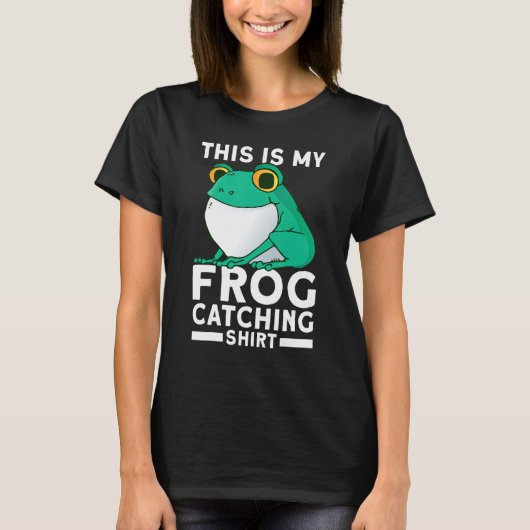 私のカエル捕獲 Tシャツ (正面)