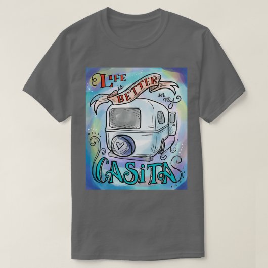 私のカシタは人生が良い Tシャツ (デザイン正面)