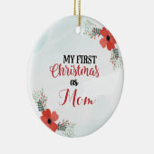 私のカスタマイズ初めてのクリスマス セラミックオーナメント (右)