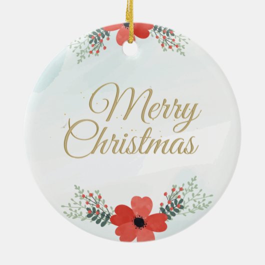 私のカスタマイズ初めてのクリスマス セラミックオーナメント (裏面)