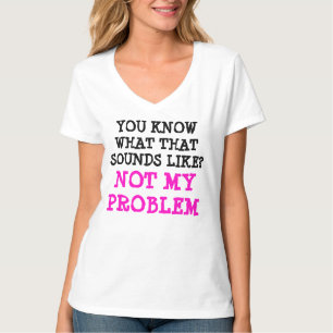私のカスタマイズ問題はおもしろいG Vネックではない Tシャツ