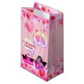 私のカスタマイズ小さなバレンタインケルビエンジェルスを愛する スモールペーパーバッグ (正面アングル)