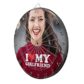 私のカスタムガールフレンドが大好きな写真 ダーツボード (正面右)